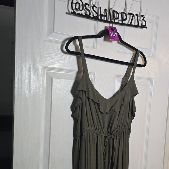 Torrid Sage Green High Low Dress - Picture 5 of 6